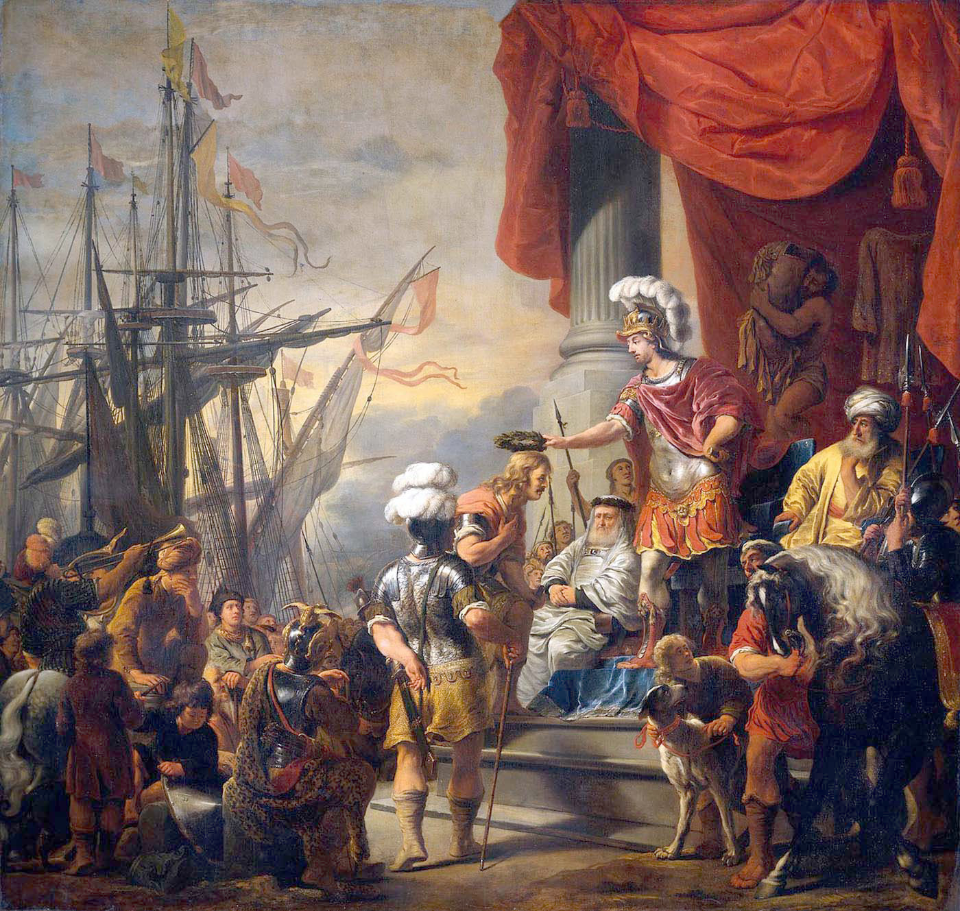 Aeneas at the court of Latinus 